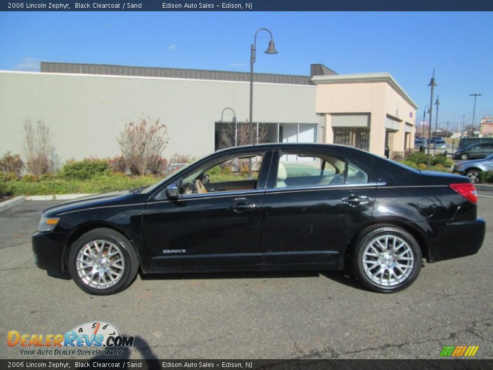2006 Lincoln Zephyr Black Clearcoat / Sand Photo #3