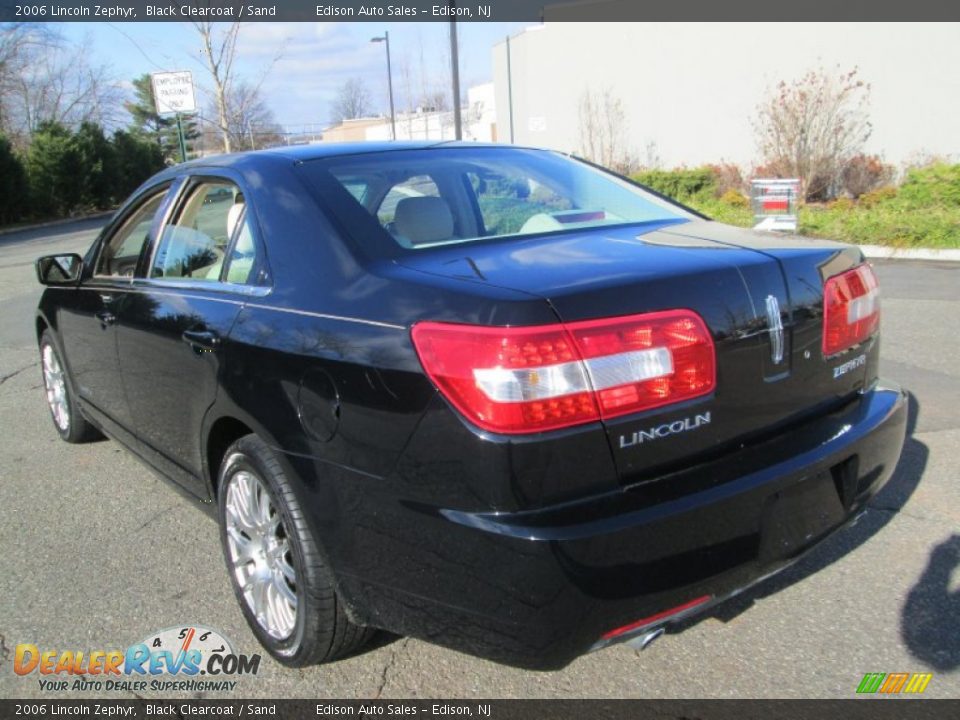 2006 Lincoln Zephyr Black Clearcoat / Sand Photo #5