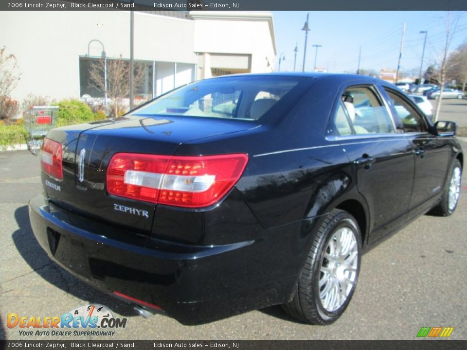 2006 Lincoln Zephyr Black Clearcoat / Sand Photo #6