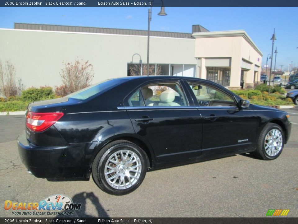 2006 Lincoln Zephyr Black Clearcoat / Sand Photo #7