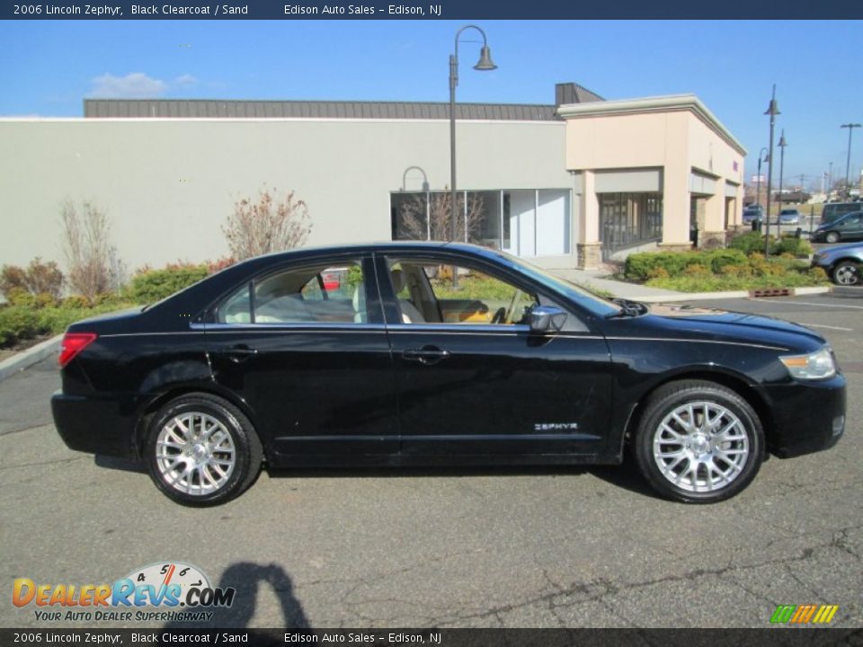 2006 Lincoln Zephyr Black Clearcoat / Sand Photo #8
