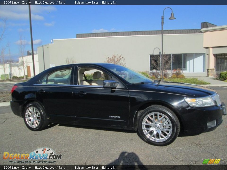 2006 Lincoln Zephyr Black Clearcoat / Sand Photo #9