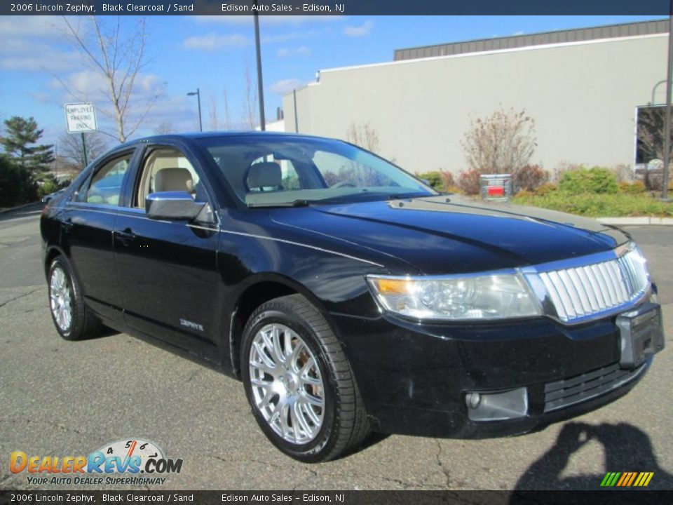 2006 Lincoln Zephyr Black Clearcoat / Sand Photo #10