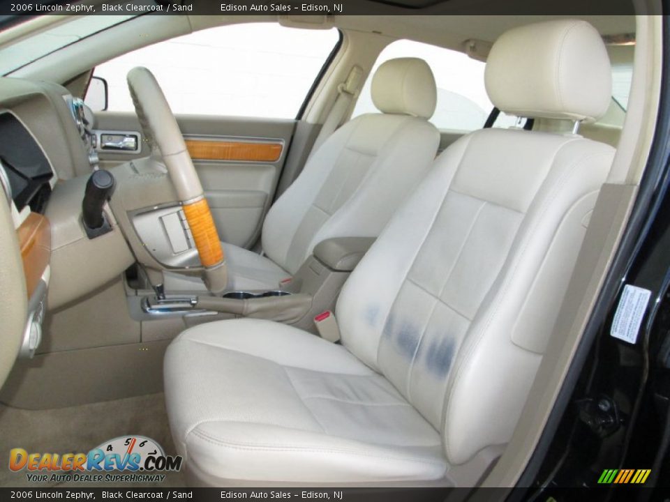 2006 Lincoln Zephyr Black Clearcoat / Sand Photo #12