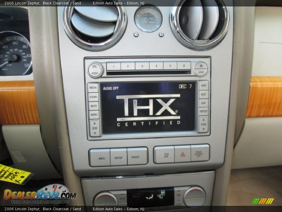 2006 Lincoln Zephyr Black Clearcoat / Sand Photo #19