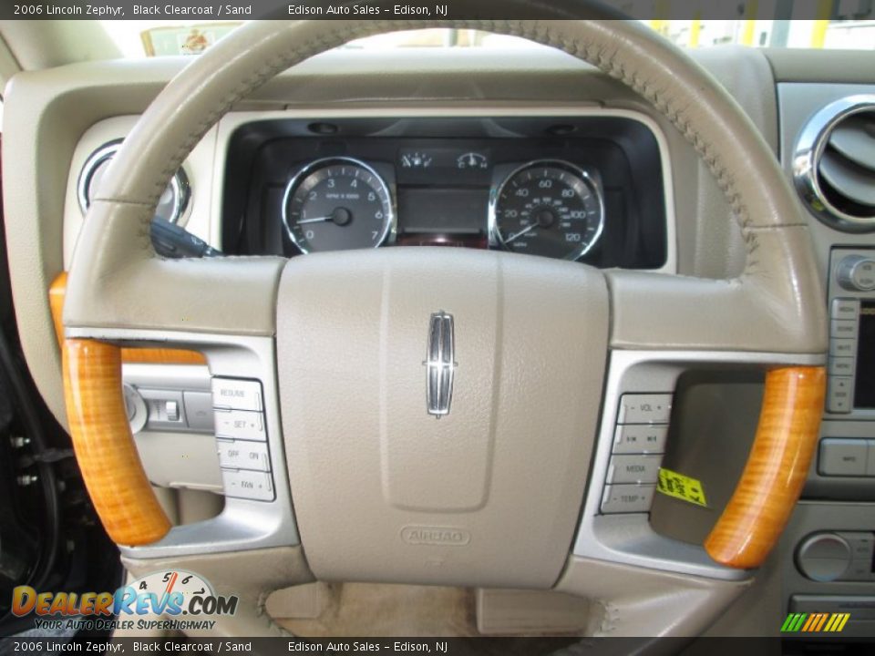 2006 Lincoln Zephyr Black Clearcoat / Sand Photo #21