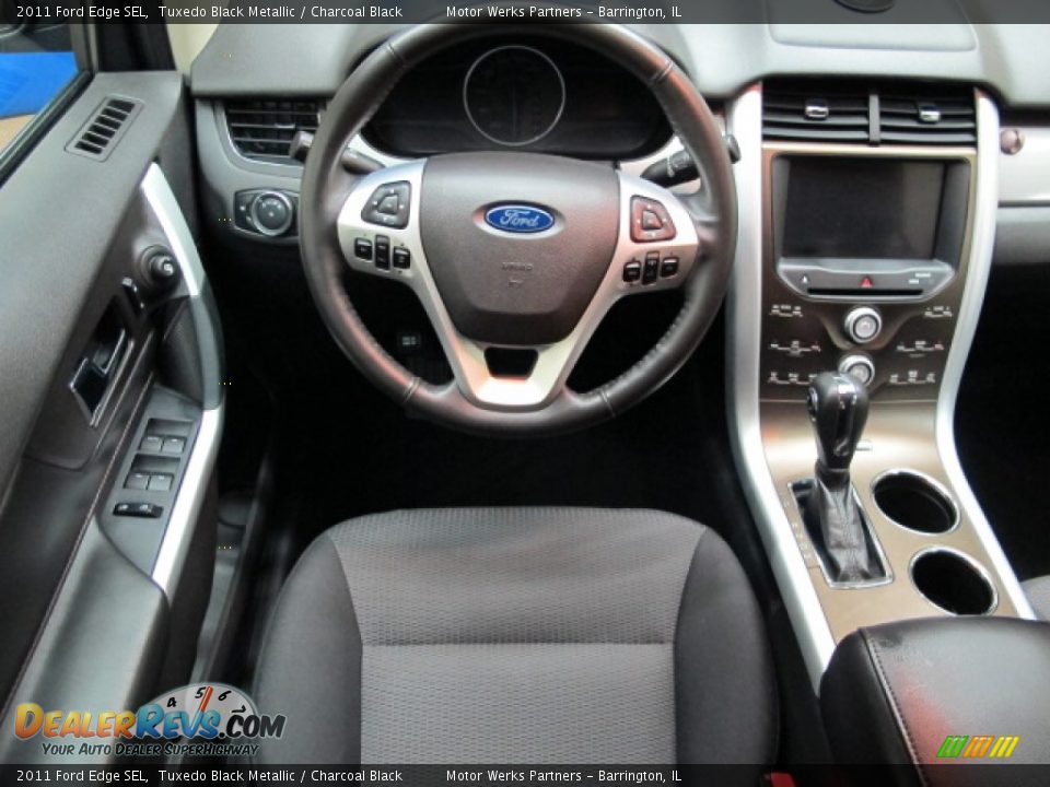 2011 Ford Edge SEL Tuxedo Black Metallic / Charcoal Black Photo #24