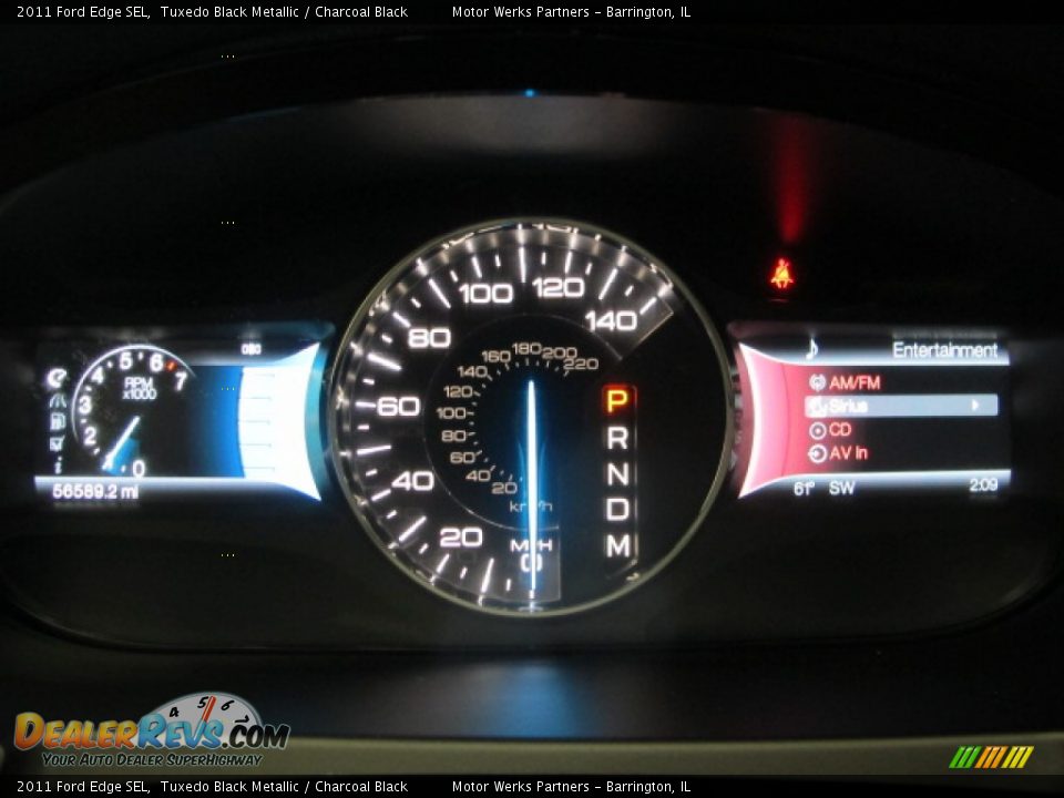 2011 Ford Edge SEL Tuxedo Black Metallic / Charcoal Black Photo #27