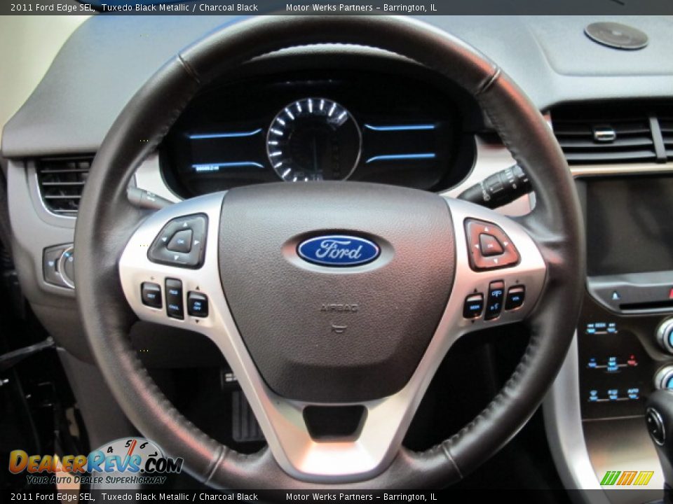 2011 Ford Edge SEL Tuxedo Black Metallic / Charcoal Black Photo #31