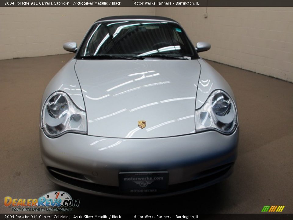 2004 Porsche 911 Carrera Cabriolet Arctic Silver Metallic / Black Photo #2
