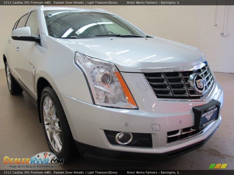 2013 Cadillac SRX Premium AWD Radiant Silver Metallic / Light Titanium/Ebony Photo #1