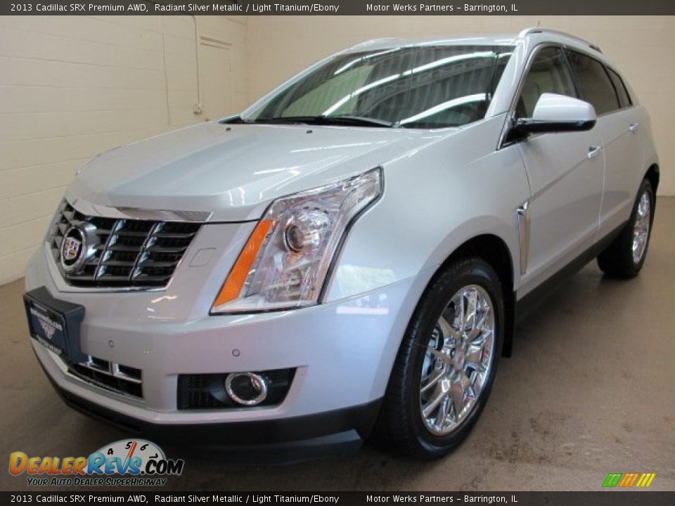 2013 Cadillac SRX Premium AWD Radiant Silver Metallic / Light Titanium/Ebony Photo #3