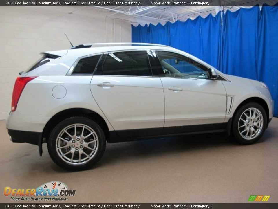 2013 Cadillac SRX Premium AWD Radiant Silver Metallic / Light Titanium/Ebony Photo #8