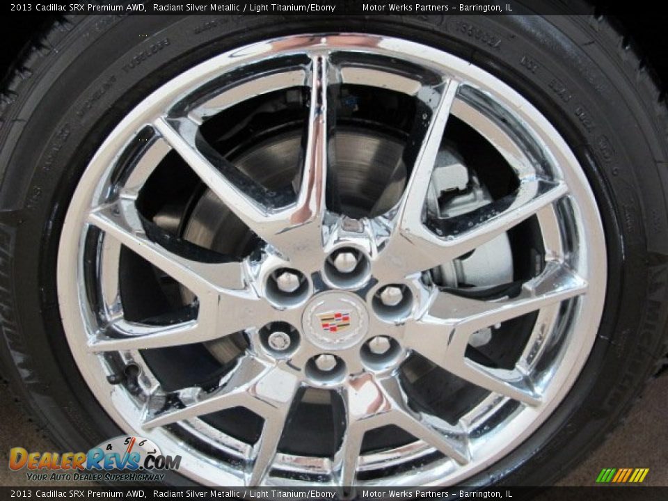 2013 Cadillac SRX Premium AWD Radiant Silver Metallic / Light Titanium/Ebony Photo #10