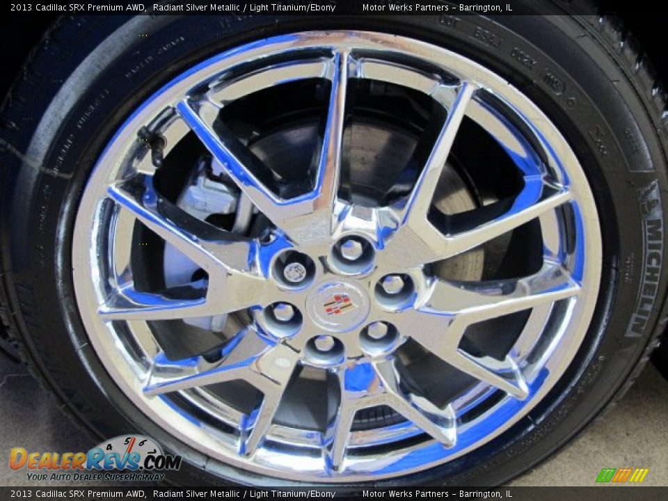 2013 Cadillac SRX Premium AWD Radiant Silver Metallic / Light Titanium/Ebony Photo #11
