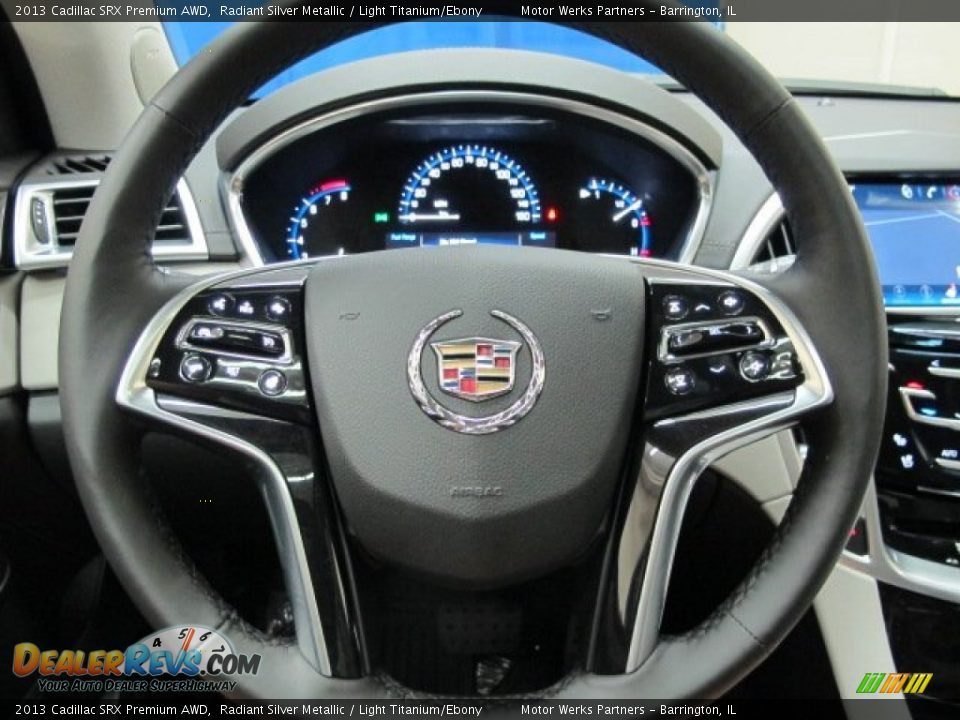 2013 Cadillac SRX Premium AWD Radiant Silver Metallic / Light Titanium/Ebony Photo #24