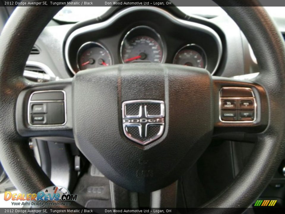 2012 Dodge Avenger SE Tungsten Metallic / Black Photo #14
