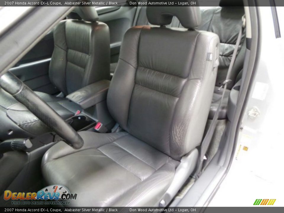 2007 Honda Accord EX-L Coupe Alabaster Silver Metallic / Black Photo #5