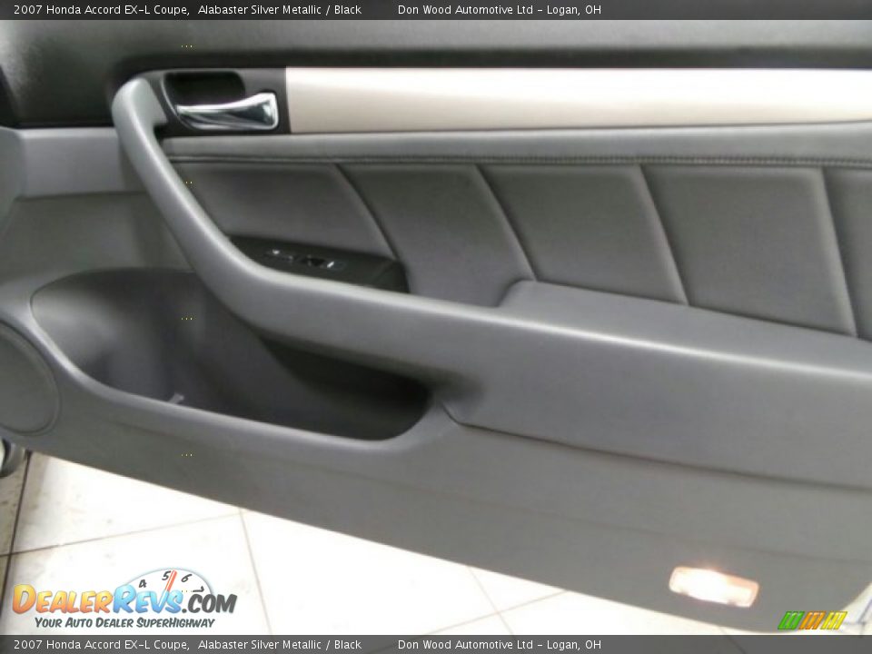 2007 Honda Accord EX-L Coupe Alabaster Silver Metallic / Black Photo #11