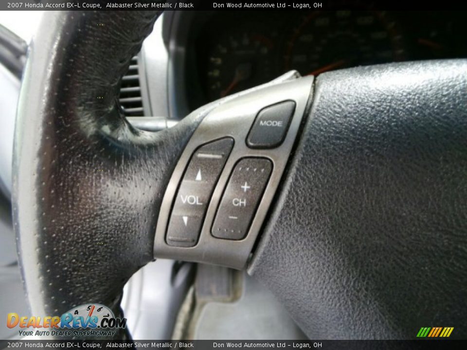 2007 Honda Accord EX-L Coupe Alabaster Silver Metallic / Black Photo #13