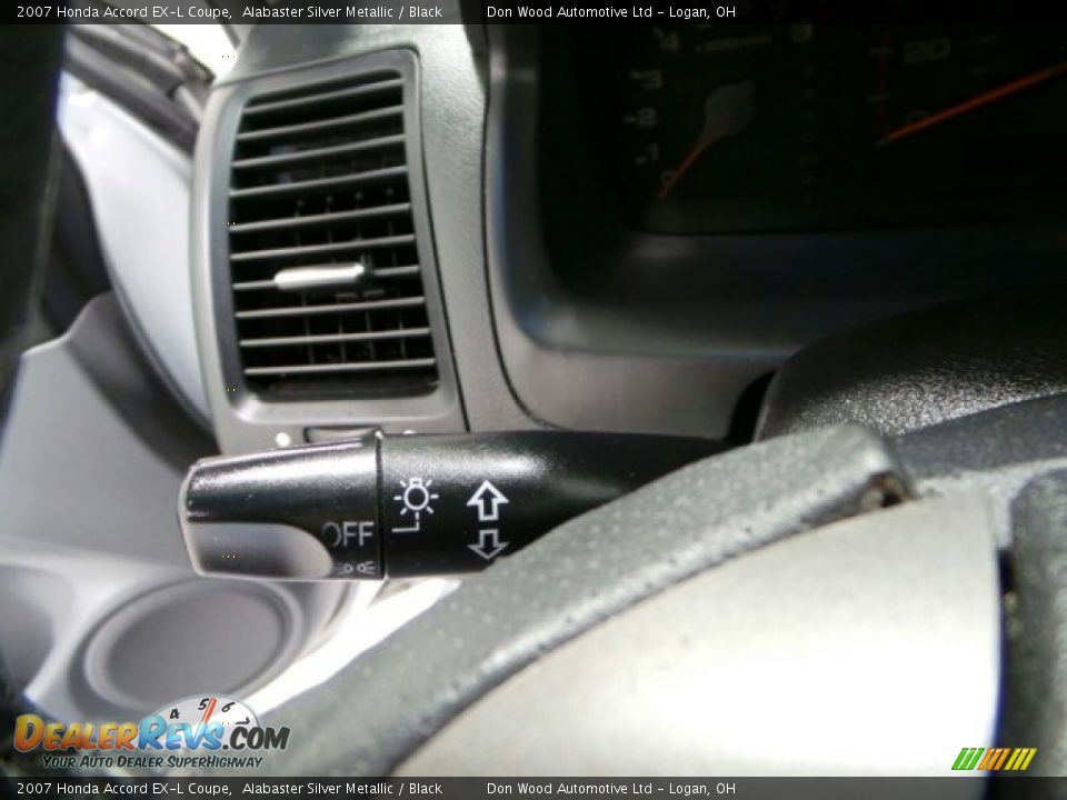 2007 Honda Accord EX-L Coupe Alabaster Silver Metallic / Black Photo #15