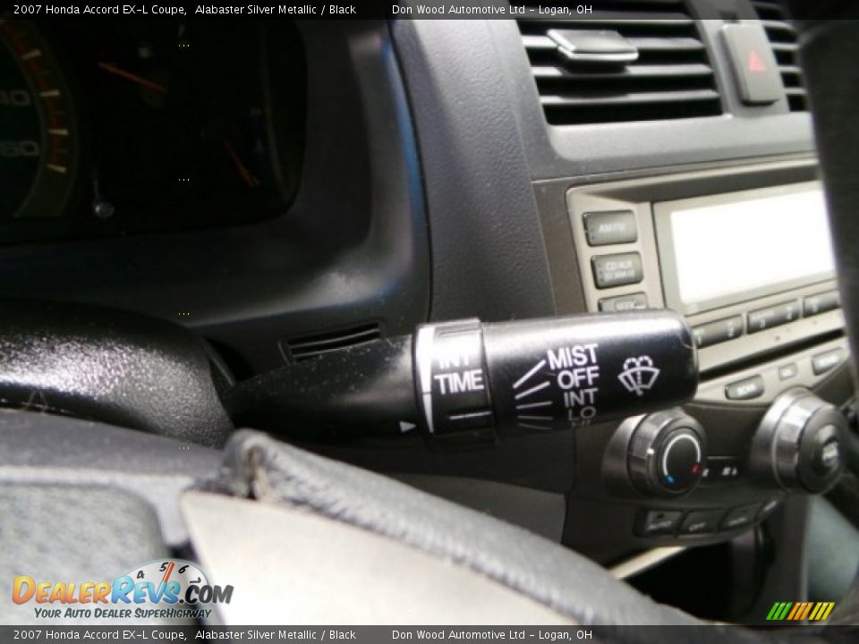 2007 Honda Accord EX-L Coupe Alabaster Silver Metallic / Black Photo #16