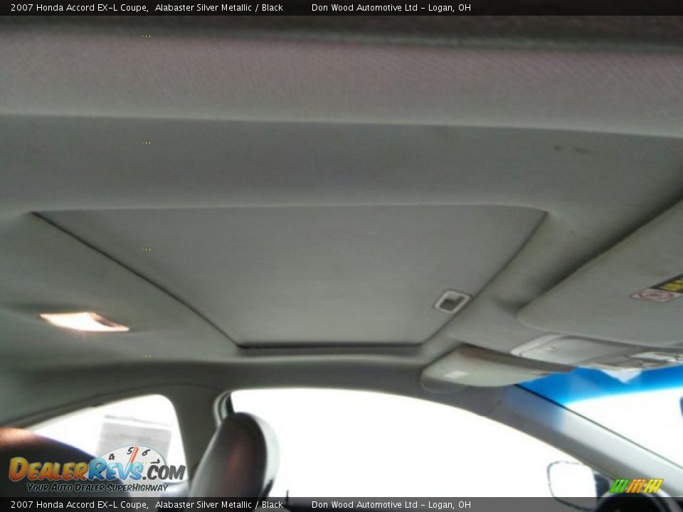 2007 Honda Accord EX-L Coupe Alabaster Silver Metallic / Black Photo #21