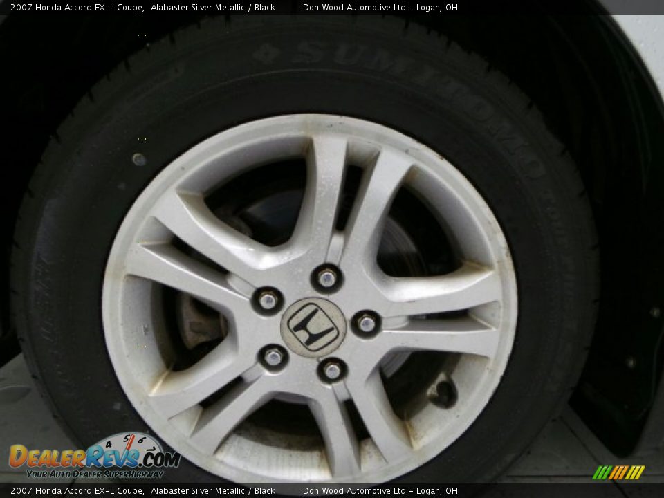 2007 Honda Accord EX-L Coupe Alabaster Silver Metallic / Black Photo #22