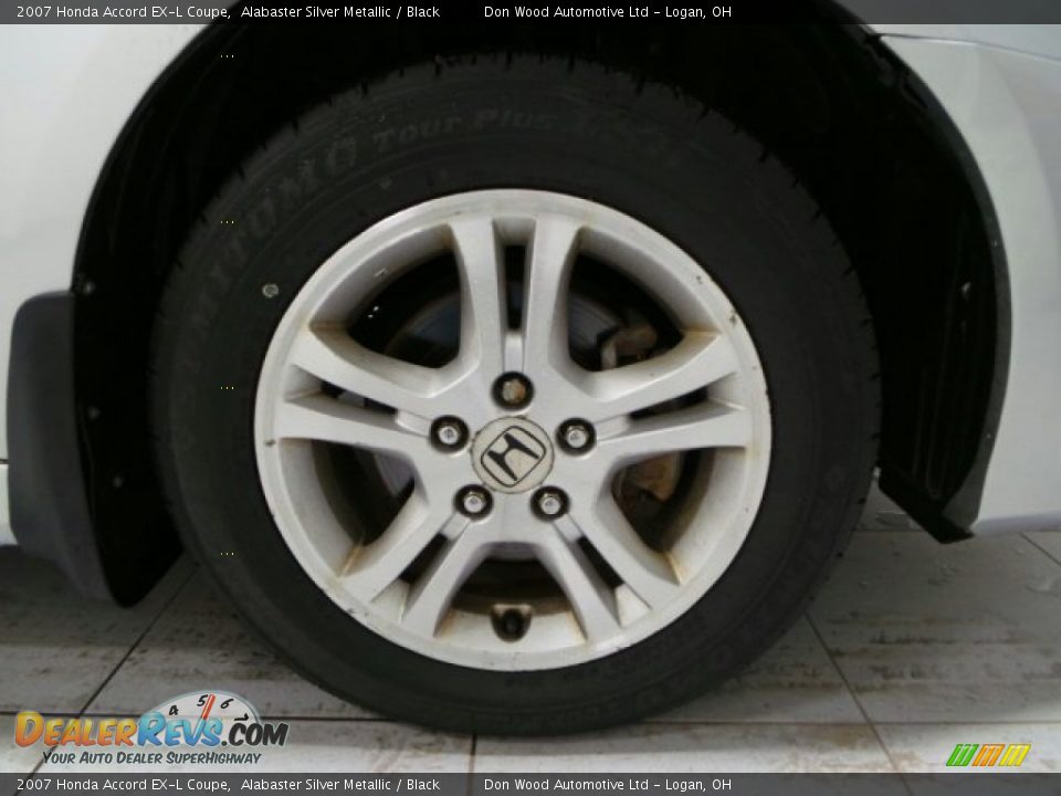 2007 Honda Accord EX-L Coupe Alabaster Silver Metallic / Black Photo #25