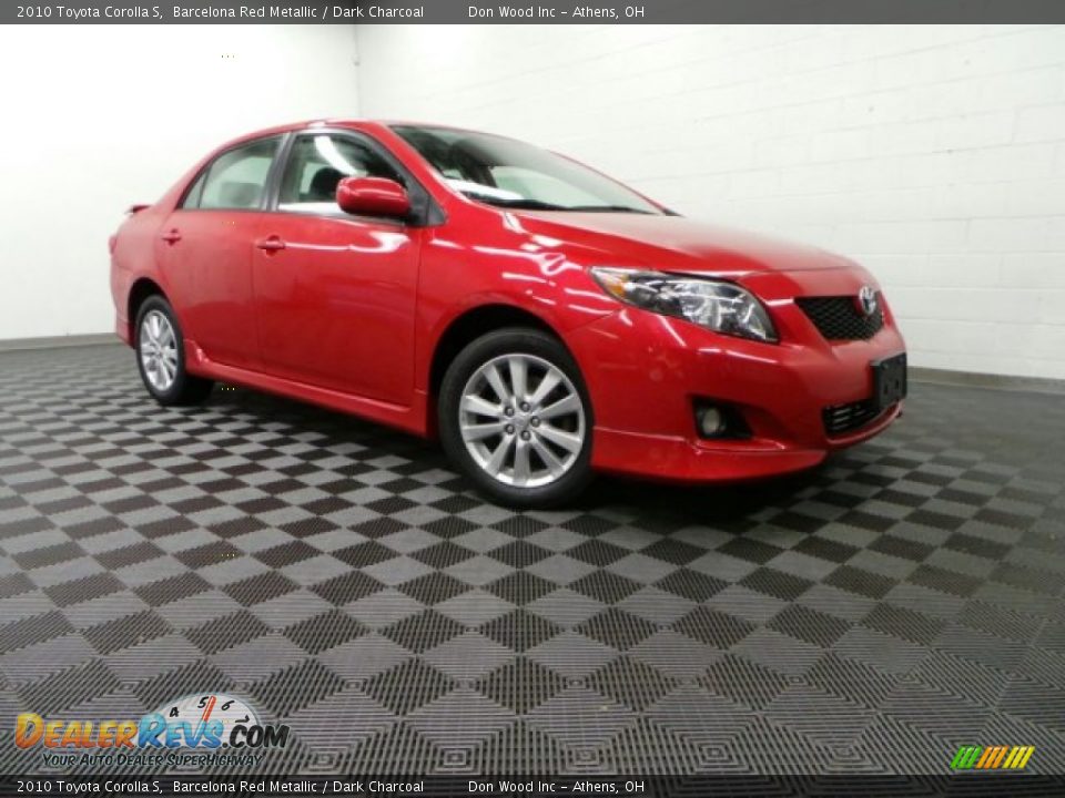 2010 Toyota Corolla S Barcelona Red Metallic / Dark Charcoal Photo #1