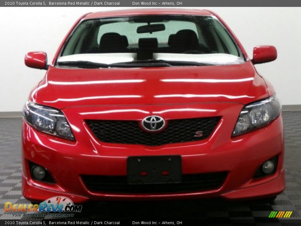 2010 Toyota Corolla S Barcelona Red Metallic / Dark Charcoal Photo #2