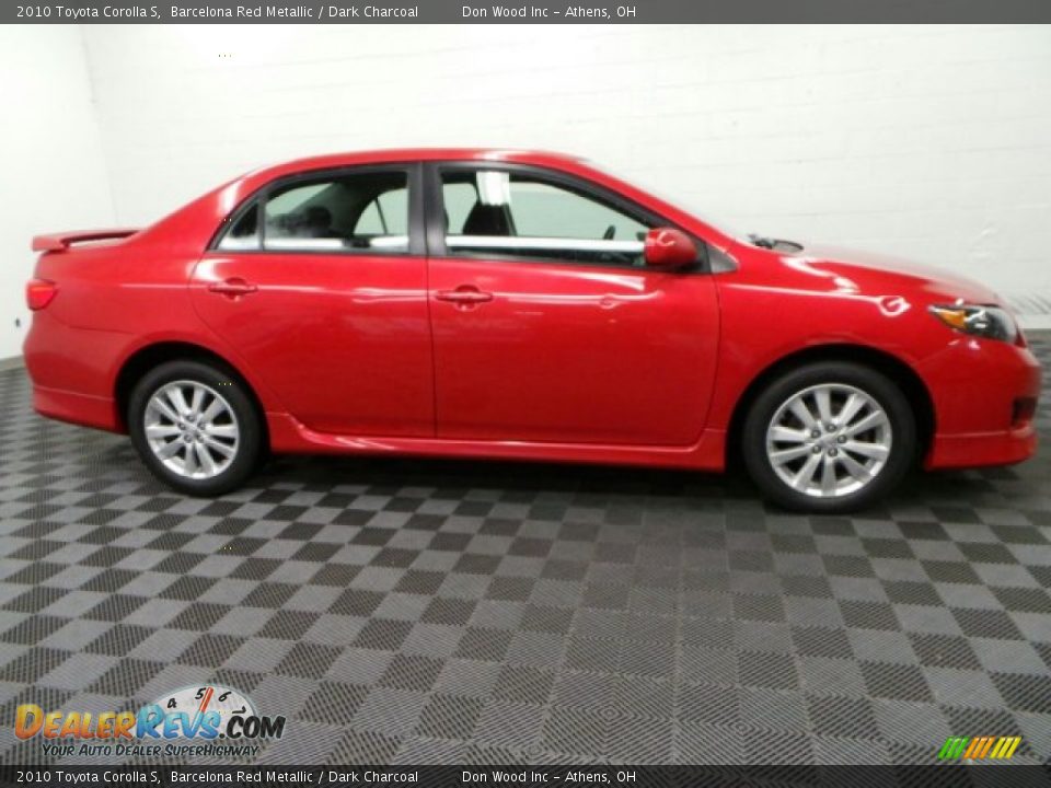 2010 Toyota Corolla S Barcelona Red Metallic / Dark Charcoal Photo #3
