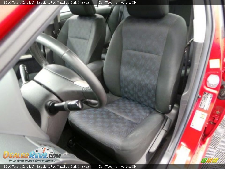 2010 Toyota Corolla S Barcelona Red Metallic / Dark Charcoal Photo #6