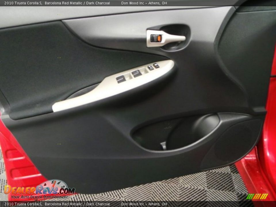 2010 Toyota Corolla S Barcelona Red Metallic / Dark Charcoal Photo #10