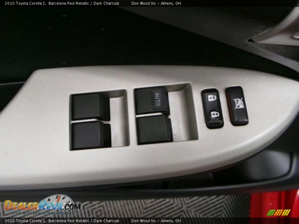 2010 Toyota Corolla S Barcelona Red Metallic / Dark Charcoal Photo #11
