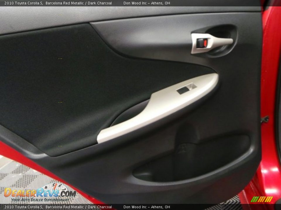 2010 Toyota Corolla S Barcelona Red Metallic / Dark Charcoal Photo #12