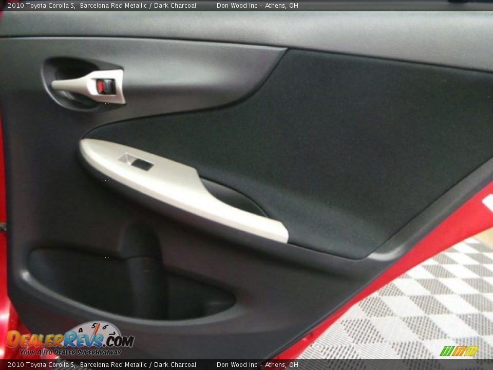 2010 Toyota Corolla S Barcelona Red Metallic / Dark Charcoal Photo #13