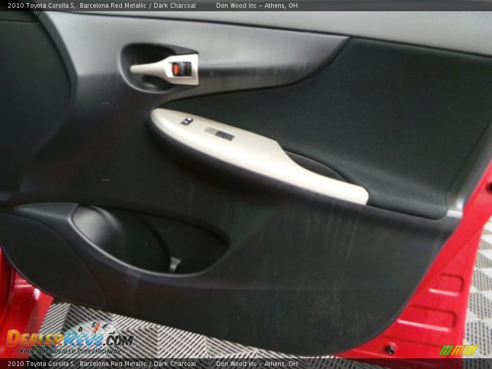 2010 Toyota Corolla S Barcelona Red Metallic / Dark Charcoal Photo #14