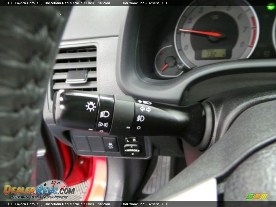 2010 Toyota Corolla S Barcelona Red Metallic / Dark Charcoal Photo #17