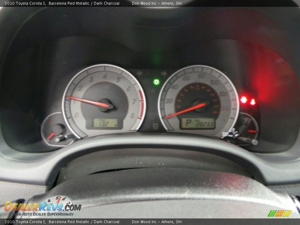 2010 Toyota Corolla S Barcelona Red Metallic / Dark Charcoal Photo #19