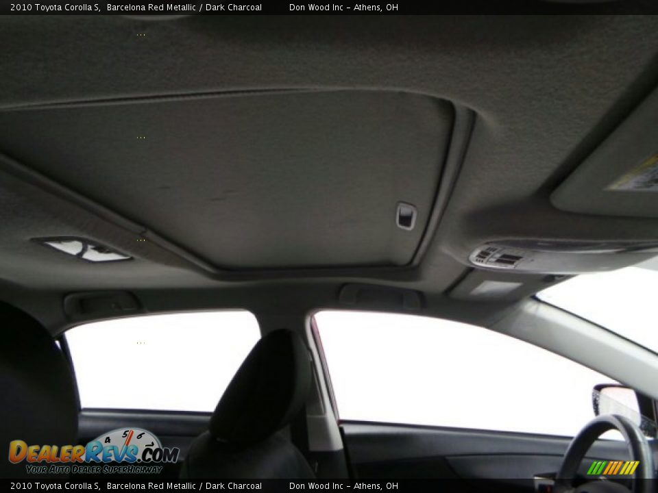 2010 Toyota Corolla S Barcelona Red Metallic / Dark Charcoal Photo #24