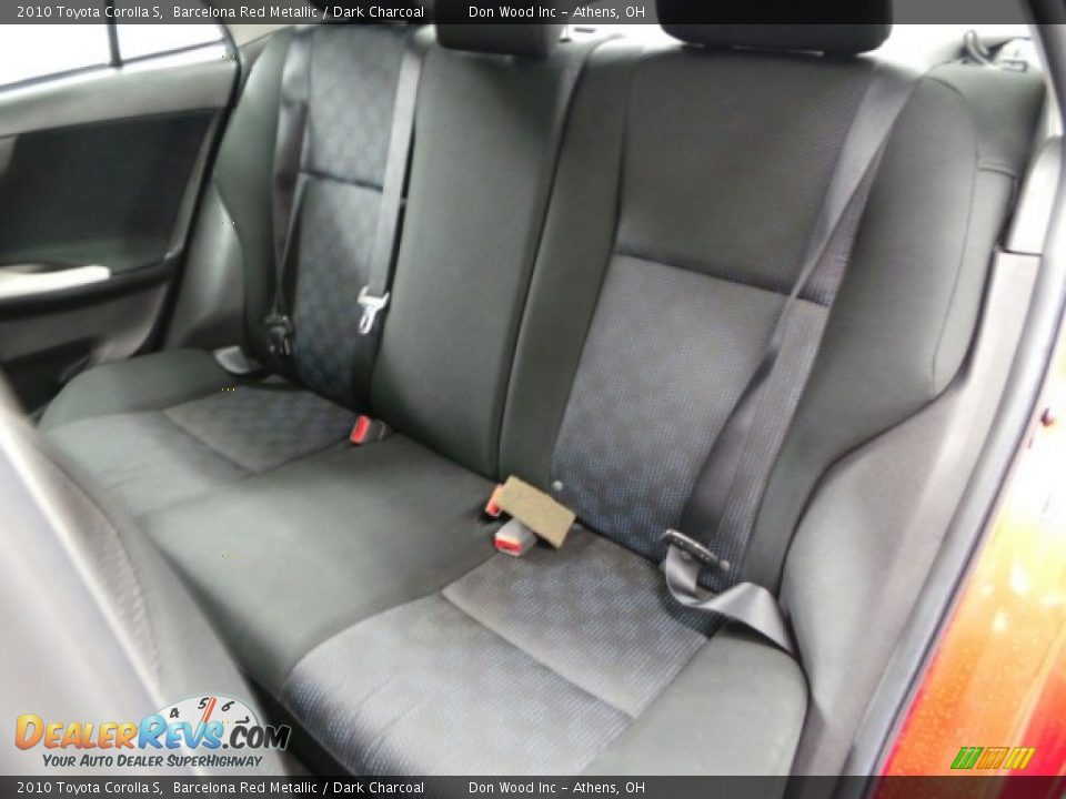 2010 Toyota Corolla S Barcelona Red Metallic / Dark Charcoal Photo #29