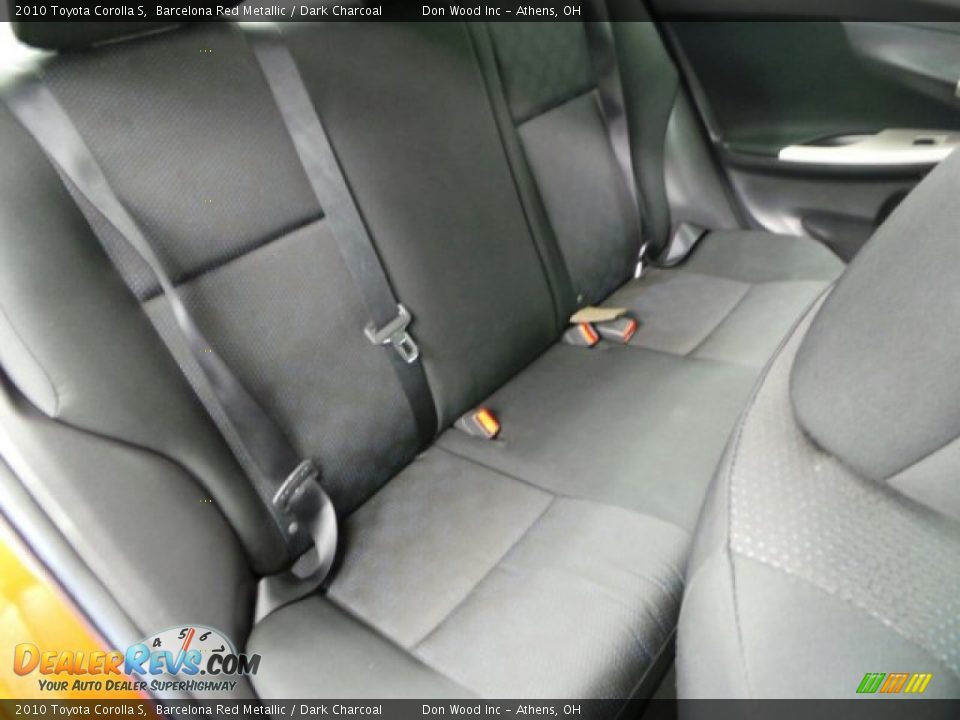 2010 Toyota Corolla S Barcelona Red Metallic / Dark Charcoal Photo #30