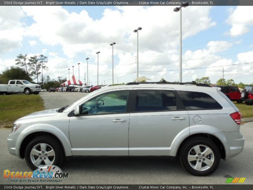 2009 Dodge Journey SXT Bright Silver Metallic / Dark Slate Gray/Light Graystone Photo #2