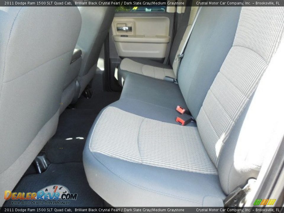 2011 Dodge Ram 1500 SLT Quad Cab Brilliant Black Crystal Pearl / Dark Slate Gray/Medium Graystone Photo #5