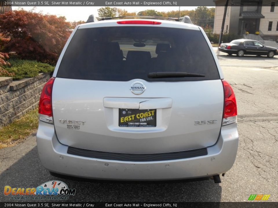 2004 Nissan Quest 3.5 SE Silver Mist Metallic / Gray Photo #5
