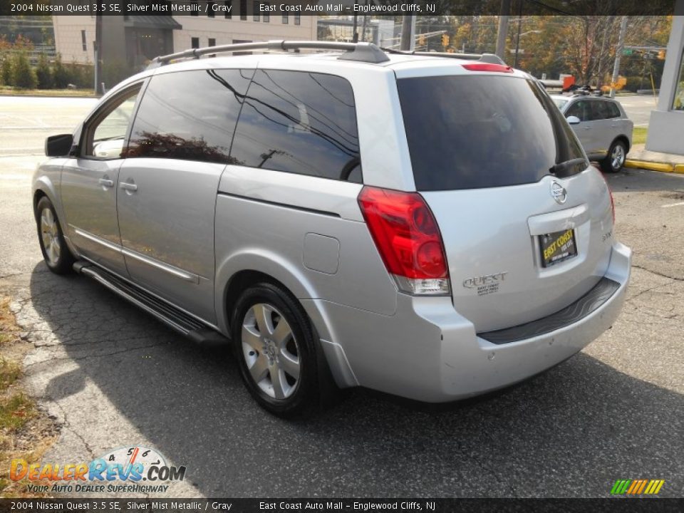 2004 Nissan Quest 3.5 SE Silver Mist Metallic / Gray Photo #7