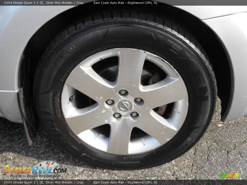 2004 Nissan Quest 3.5 SE Silver Mist Metallic / Gray Photo #8