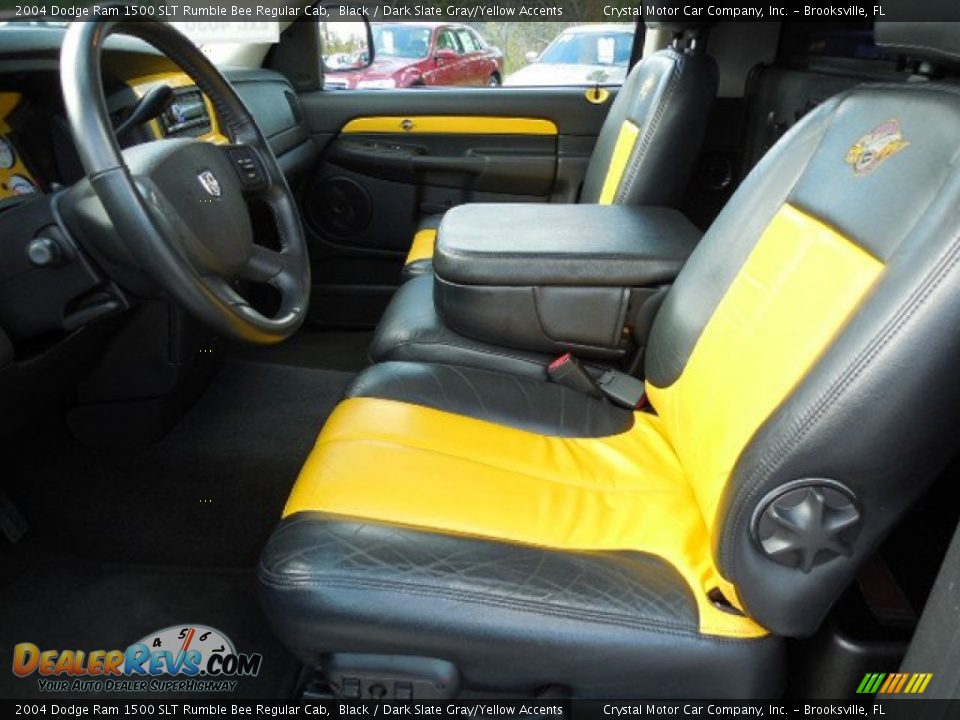 Dark Slate Gray/Yellow Accents Interior - 2004 Dodge Ram 1500 SLT Rumble Bee Regular Cab Photo #4