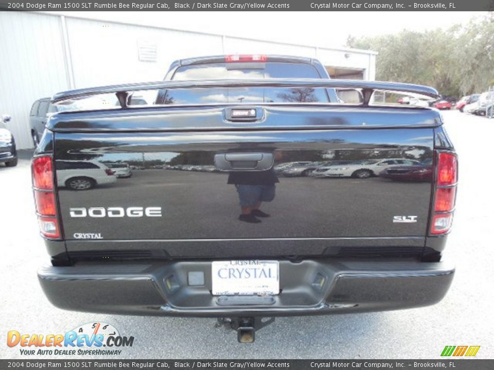 2004 Dodge Ram 1500 SLT Rumble Bee Regular Cab Black / Dark Slate Gray/Yellow Accents Photo #7